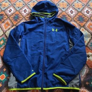 Boy’s Blue/Yellow Under Armour Windbreaker YLG
